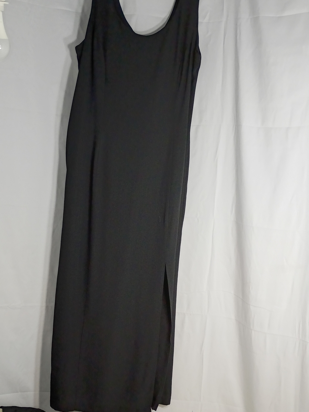 Sheri Martin Black Sleeveless Maxi Dress with Side Slit
